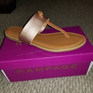 Rampage Gold Sandal size 10 (runs smaller like 9)